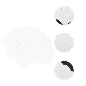 Tapetes de banho 12pcs adesivo elegante segurança durável forma de concha anti-adesivos tiras não decalques para cozinha de banheiro no banheiro