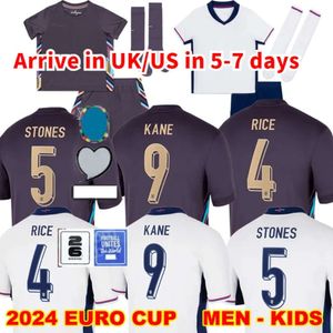 Euro Cup Inglaterra Bellingham Soccer Jerseys Seleção Nacional 2024 2025 Toone Football camisa branca Kane Bright Kane Sterling Rashford Sancho Grealish Men Kids Kit