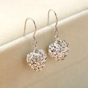 Stud Earrings Fashion Party For Women Crystal Heart-shaped Accessories Red Earing Pendientes Brincos 2024