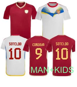 2024 2025 Venezuela Soccer Jerseys المنتخب الوطني Soteldo Sosa Rincon Cordova Casseres Bello Ja.Martinez Rondon Osorio Machis 24 25 Football Shirt Copa America