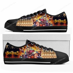 Shoes The Boxtrolls Low Top Sneakers Womens Mens Teenager High Quality Fashion Canvas Sneaker Casual Anime Cartoon Customize Shoes