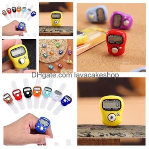 Contatori all'ingrosso Mini Hand Hold Band Tally Counter Digital Sn Anello da dito Misurazione elettronica del conteggio delle teste T2I53320 Consegna a goccia O Dhfxq