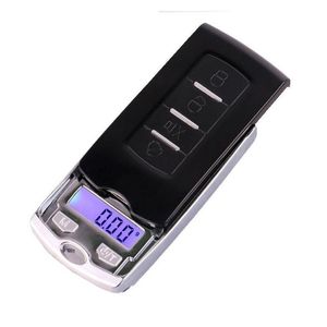 Ważące skale hurtownia Super Tiny Portable Mini Pocket Jewelry Scale 200G/100GX0.01G Klucz samochodowy Digital Waga Nce Gram Cute D Dhhtt