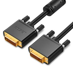 Новый кабель DVI 2024 DVI 24+1 HD 2K Монитор, подключенный к настольной компьютерной графической карте.