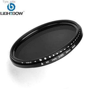 Filter Lightdow ND2-400 Fading Variable ND Filter Einstellbar 52mm 55mm 58mm 62mm 67mm 72mm 77mm 82mm ND2 ND4 ND8 ND16 ND400 Objektiv FilterL2403