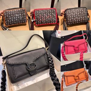 Hochwertige Designer-Tasche, Herren- und Damen-Umhängetasche, luxuriöse Klappentasche, klassisches Metalllogo, Druckverschluss, Klappe mit verstellbarem Schultergurt, Canvas-Leder, kleine quadratische Tasche