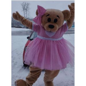 Mascot Costumes New Adult Halloween Christmas Cute Bear Mascotte Cartoon Plush Fancy Dress Mascot Costume