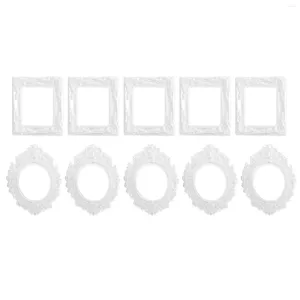 Frames 10 Pcs DIY Po Frame Phone Case Accessories Jewelry Props Toy Room Resin Picture Adornment Vintage Decorative