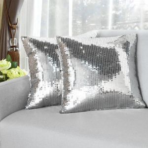 Pillow Throw Cover Pillowcases Decor Zipper Case Sequin Party Wedding Shiny Home Pillowcase Gold For Rose