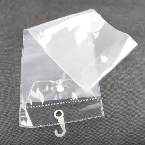 Står Freeshipping 20st/Lot PVC Packaging Bag 12Inch26Inch Transparent plast Hårförlängning Förpackningspåse med knapp och ansluta sig