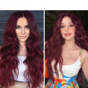 Wigs Prezzi all'ingrosso Premier evidenziare Colore Vergen Hair Wave Natural 360 Wig Wig Human Hair Frontal Wig con peli per bambini Ship veloce