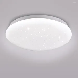 Ceiling Lights 15W LED Flush Mount Light Round Close To Lamp 11.4 Inch Daylight For Bedroom Kithchen Hallway