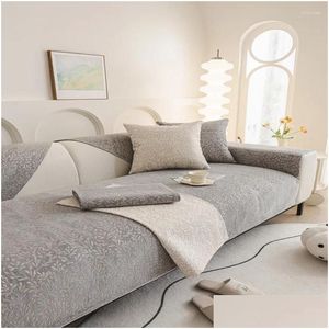 Stuhlhussen Ers Sofa Tuch Handtuch Gewebte Baumwolle Vier Jahreszeiten Kissen Drop Lieferung Hausgarten Textilien Schärpen DHSGE
