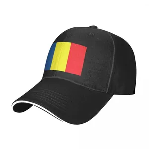 Bollmössor flagga från Rumänien baseball cap kvinnor män anpassad diy trucker hatt vår y2k retro tennis skate grossist