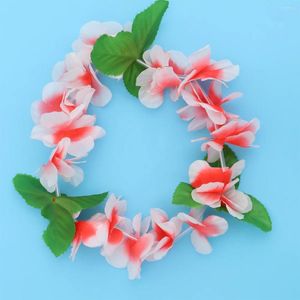 Decorative Flowers 6 Pcs Hawaiian Garland Floral Headband Wreath Headpiece Make Up Wall Accent Decor Decoration