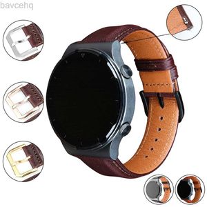 Watch Bands Maikes 22mm 20mmストラップオリジナルレザーストラップHuawei Watch GT 2 46mm 42mmブレスレットコレアスポーツリストバンド24323