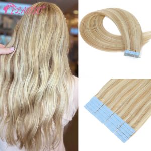 Extensions 2.5g/Pcs Tape in Hair Extensions 100% Remy Human Hair Seamless Invisible Straight Hair Extensions For Salon Supply Natural Color