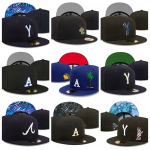 2024 Designer aderente Taglia Baseball Calcio Berretti casual piatti Lettera Ricamo Cotone Tutte le squadre Sport World Patch Cappelli completamente chiusi Ordine misto