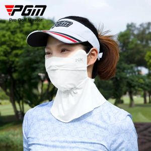 Caps PGM Golf Woman Sun Mask Dams Sunshreen Oddychana maska ​​zewnętrzna Biała Koz006