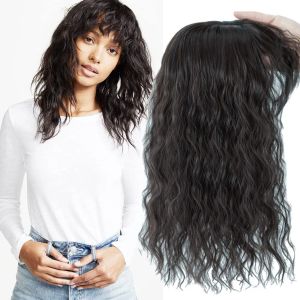 Toppers 14 polegadas bob natural preto kinky encaracolado cabelo humano seda top peruca para mulheres base de seda substituição encaracolado com clipes para menos cabelo