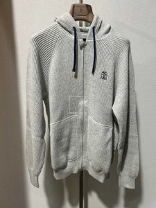 Män hoodies spring dragkedja brurunello huvtröja casual päls