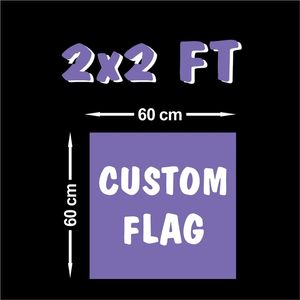 2x2ft Custom Design Home Dekoration Wandbehang Rockmusik Poster Fans Polyester Drop Flags Banner 240301