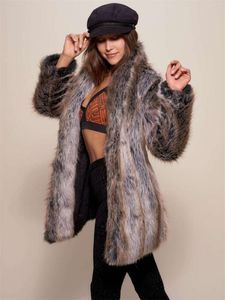 Autumn and Winter New Warm Imitation Fur Coat Womens Fashion