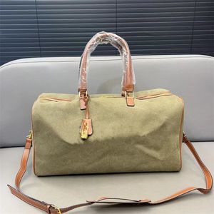 Designer-Reisetasche, Luxus-Seesack, Herren-Handtaschen, großes Fassungsvermögen, Gepäcktaschen, große Leinwand-Handtasche, abnehmbarer Unisex-Schultergurt aus Leder