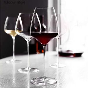 ワイングラスヨーロッパ高品質のクリスタルブルゴーニュ赤ワインゴブレットシャンパンガラス大型カクテルガラスウェディングガラス飲料L240323
