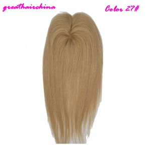 Toppers 5X5" Base 18"Length Hair Silk Base Closure Straight Human Hair Lace Closure with Lace& Remy Hair Extensions variety Of Colors