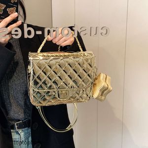 Designer Luxury fashion Shoulder bags 2024 internet celebritys same style Lingge Embroidered Thread Handheld Double Shoulder Womens Bag Versatile Sweet Single Sh