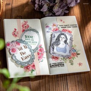 Hediye Sargısı 30 PCS/Lot Memo Kitap Retro Malzeme Dekorasyon Kolaj Mesaj Pedi 6 Türler