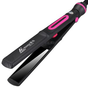 Irons Styling Tool Hair Straightener Temperature Adjustment Tourmaline Ionic Flat Iron Widen Panel Ceramic Heating Plate Salon