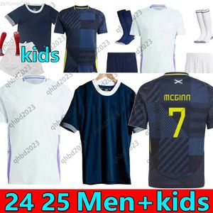 4XL 2024 25 Escócia 150º aniversário camisas de futebol casa especial TIERNEY DYKES ADAMS camisa de futebol CHRISTIE McGREGOR MCGINN McKENNA homens kit crianças uni 5LCX