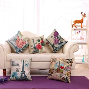 Kudde enkel fyrkantig dekorativa lyxiga täcker kuddar täcker för soffa heminredning tecknad e1627