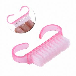 Spazzola per la pulizia delle unghie Strumento per unghie File di manicure Pedicure Morbido Rimuovi la polvere Strumento per manicure Spazzola pulita per la cura delle unghie Strumenti di trucco Y05F #