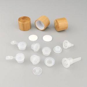 Storage Bottles 30pcs/lot 20/410 24/410 18/410 Wooden Screw Cap Bamboo Top Lid And Wood Products Cosmetic Packaging Bottle