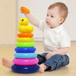 Sortowanie gniazdowania Łapy Składy Baby Montessori Toys Rolling Ball Tower Rainbow Ring Education Development Game Track Puzzle Basketball Childrens 24323