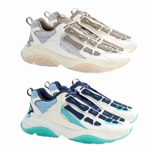 2024 Novo Skelet Sneaker Designer AMI Sapatos Casuais Track Luxury Plataforma Tênis Ao Ar Livre Homens Mulheres Low Rock Be Foam Runner Run Shoe Flat Basquete S5yr #