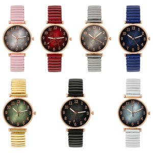 Nowy mody cyfrowy bawełniany elastyczny stalowy zespół kwarcowy minimalistyczny zegarek