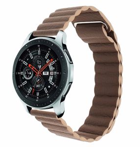 Milanese Loop Leather Watchband 22mm 20mm för Samsung Galaxy Watch 46mm 42mm Active Magnet Band Quick Release Strap Armband3045063