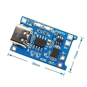 new 2024 1PCS TP4056 5V 1A Micro USB 18650 Lithium Battery Charging Board Charger Module+Protection Dual Functions 18650 TP4056- for 18650 -