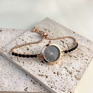 Ny färgglada diamanter stil armband med gratis justering kvarts liten och utsökt kvinnors klocka