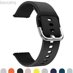 ウォッチバンド20mm 22mmシリコンストラップSamsung Galaxy Watch 6 5/Pro/4 44mm 40mm Active 2 Gear 3 Strap Bracelet for Galaxy Watch 4 46mm 42mm 24323