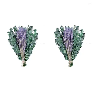 Dekorative Blumen, 30 Stück, getrocknete, konservierte Eukalyptusstiele, Lavendelbündel für die Dusche, 17 Zoll Blätterpflanze