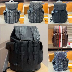 New Hot designer bag designer backpack Men and women Stylish backpack Classic old flowers Zipper open and close canvas leather backpack backpack backpack 2024ss