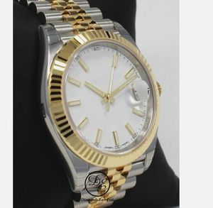 202425 QC BPF Fabryka Wysokiej jakości automatyczny ruch mechaniczny męski zegarek Dwa tonowe DATEJUST II 41 mm 126333 18k żółte złoto/ss zegarek