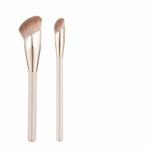 Liquid Touch Foundati Ccealer Makeup Brush - Pontas dos dedos exclusivas em forma de cerdas macias Perfect Sculpt Highlight Cosmetics Tool r2tr #