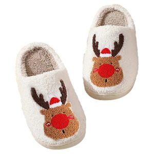 Slippers de Natal chinelos fofos chinelos de chinelos de chinelos de chinelos de chinelos de chinelos de quarto estilo animal chinelos de inverno