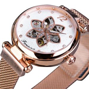 39mm Herrenuhr Automatische mechanische Bewegung Uhren Glas Montre Armbanduhren Diamant wasserdicht Mode Mesh Design Uhr